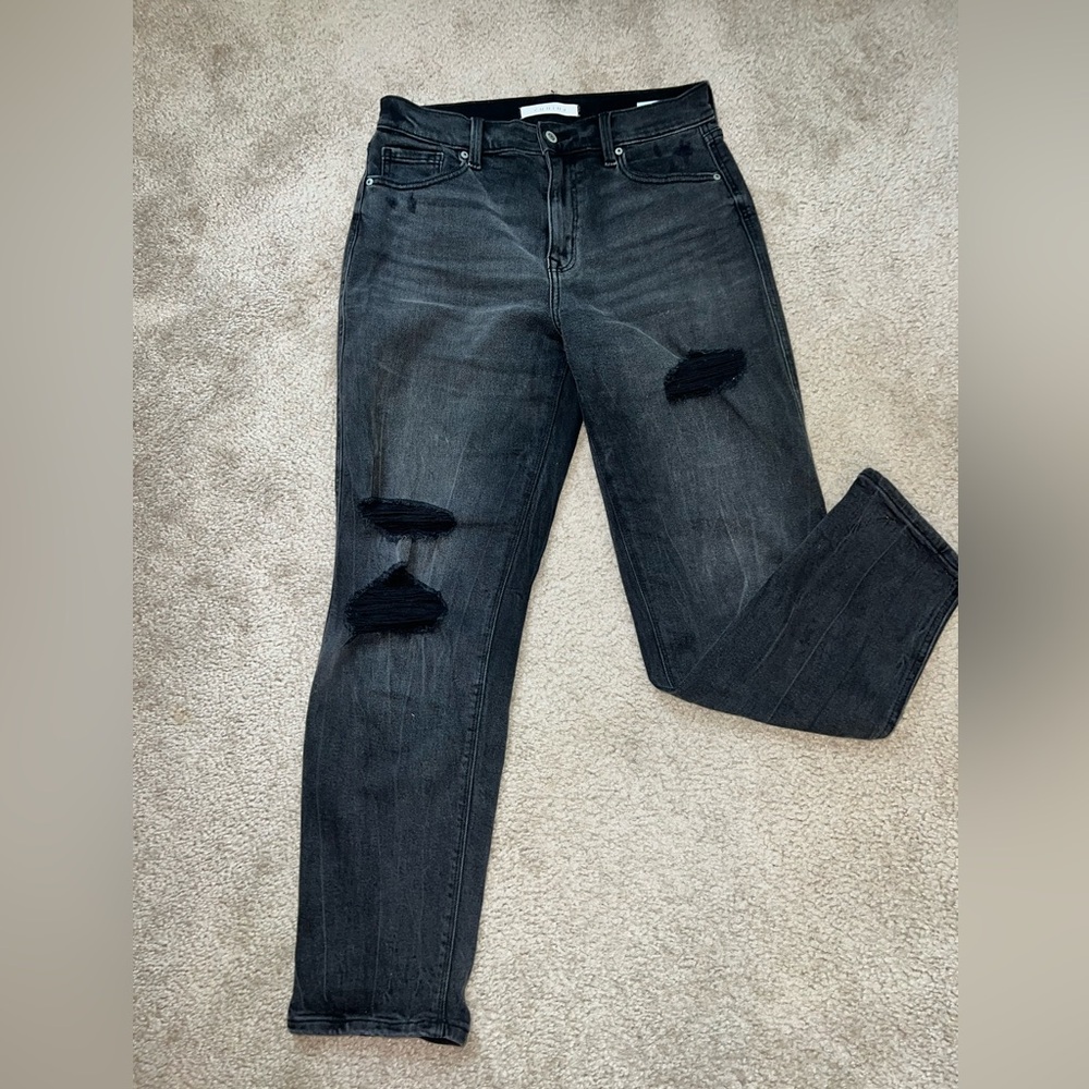 Eunina Distressed Jeans - Faded black